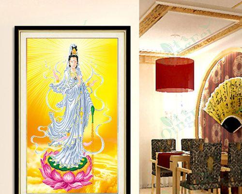 滴水观音——用十字绣传递的灵性与宁静（解读滴水观音）