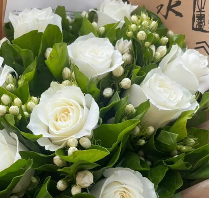 白玫瑰与茉莉搭配的花语含义是什么？