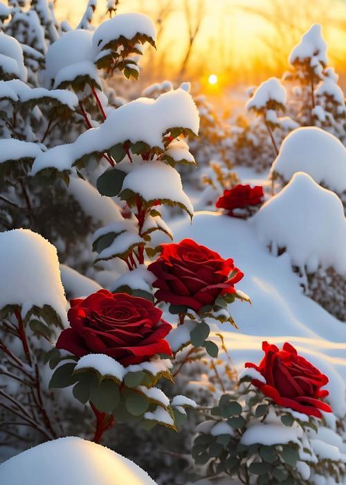 在雪地上送玫瑰花有何特殊含义？