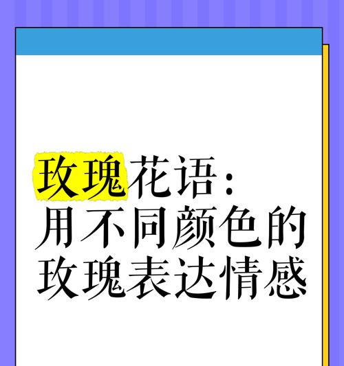不同颜色玫瑰的花语有何不同？