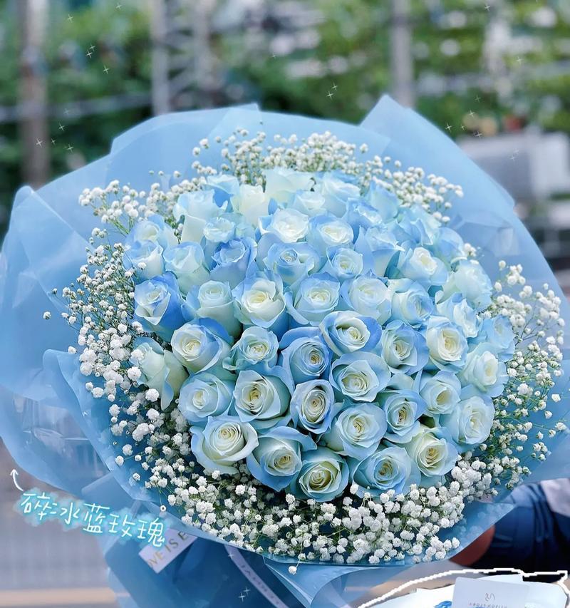 33朵碎冰蓝玫瑰花语是什么？代表了什么意义？