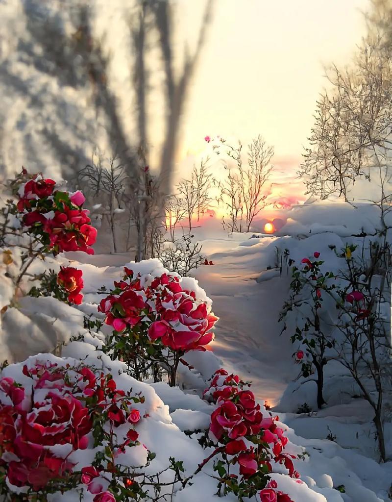 在雪中手持玫瑰花有何特殊含义？