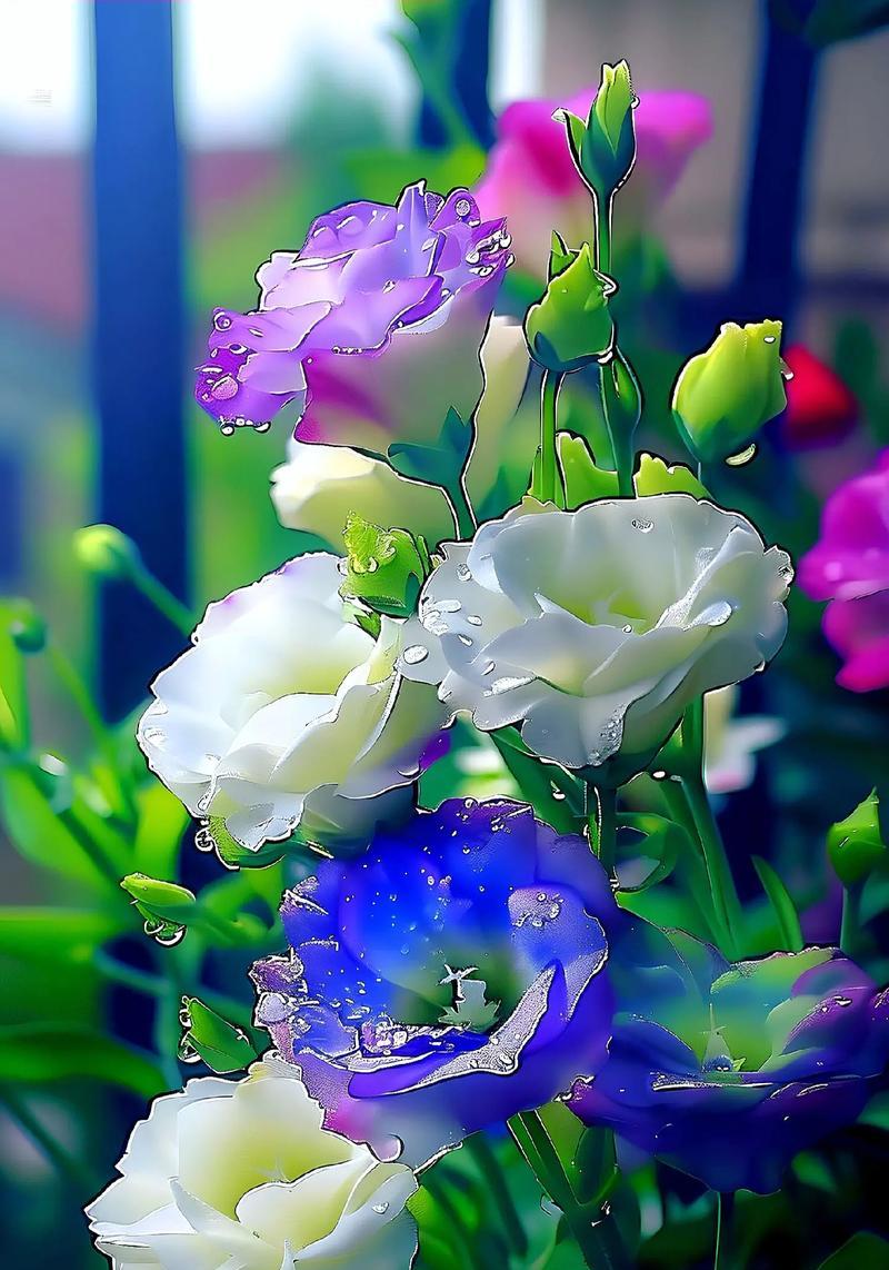 蓝色洋桔梗花的花语有何特别之处？