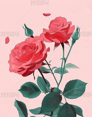 平叉玫瑰花搭配哪种叶子更合适？