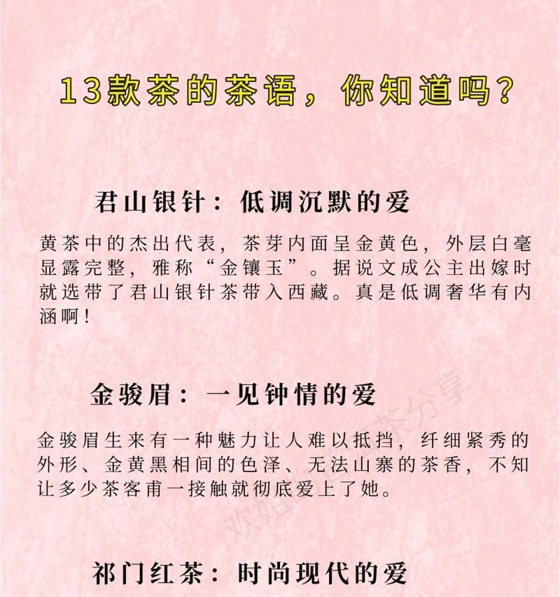 茶语花语代表了什么？如何用茶语表达情感？