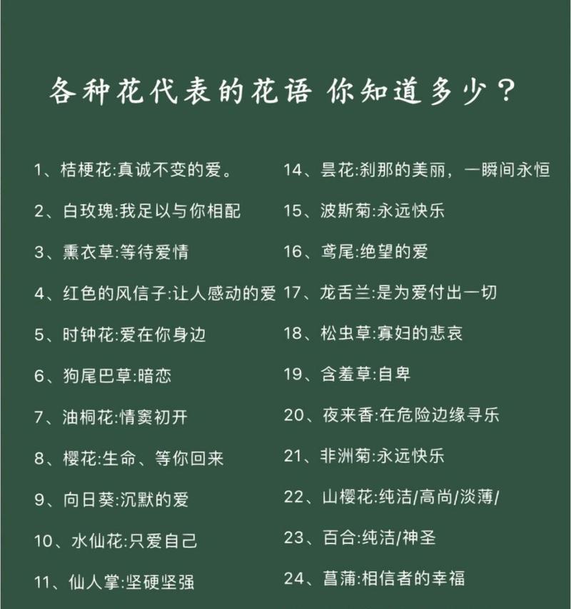 花语普遍象征着哪些意义？