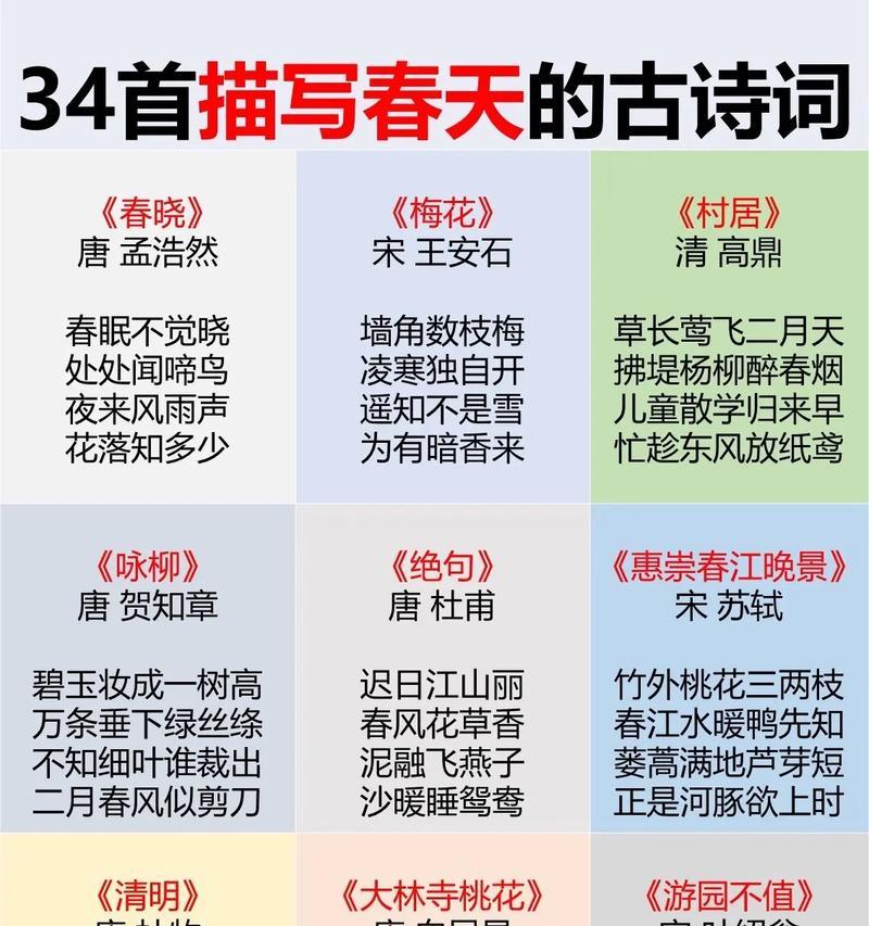 春天的花语诗句有哪些？