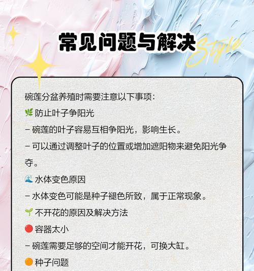 碗莲种植方法有哪些步骤？用水种植碗莲需要注意什么？