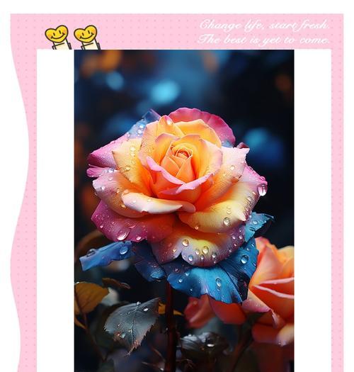 海中七彩玫瑰花代表什么含义？如何理解其象征意义？