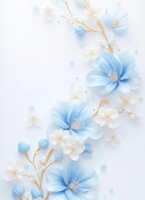 蓝白色花的花语有哪些？它们各自代表了什么含义？